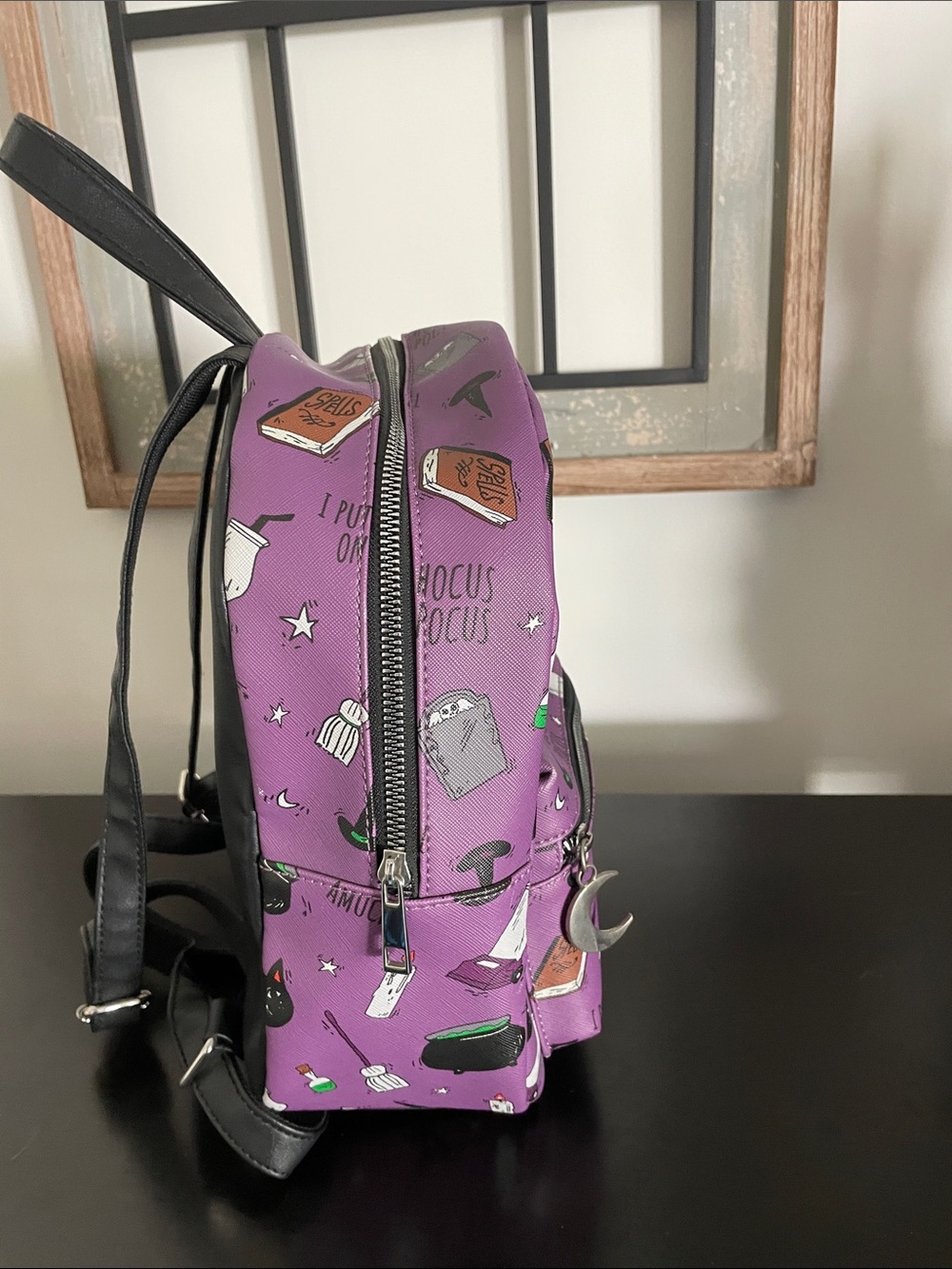 Disney Hocus Pocus Purple Mini Backpack - Picture 4 of 7